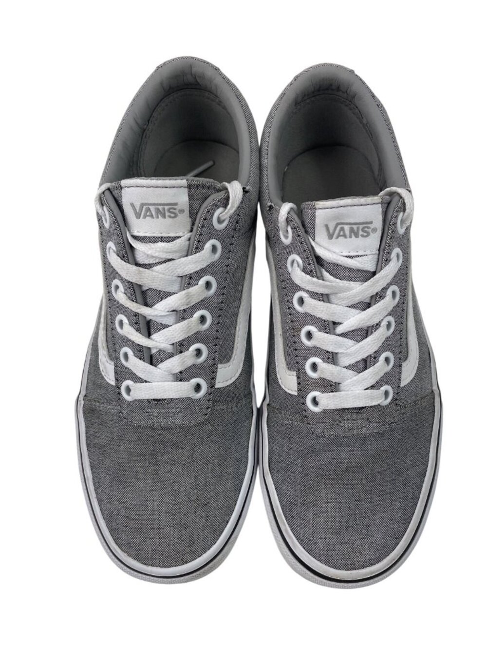 Vans Ward Low Top Sneakers Womens 7.5 Heather Gray White Skate Shoes 500714 - Picture 4 of 10